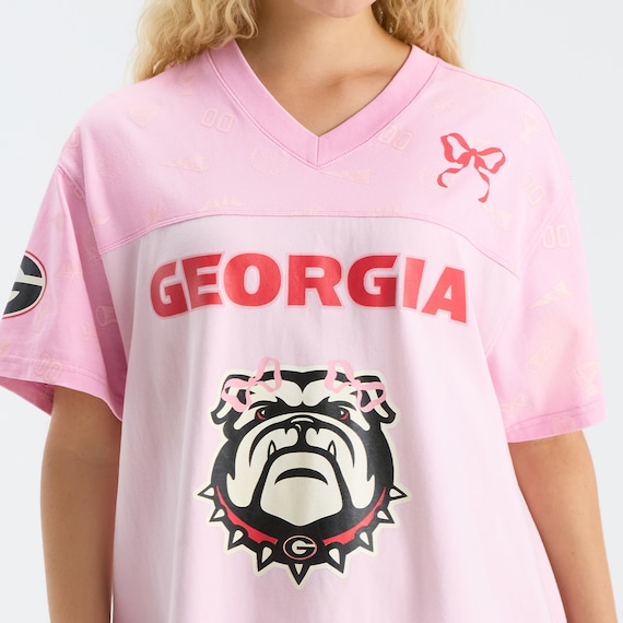 georgia bulldogs jersey dress Fanatics x LoveShackFancy Varsity Crush UGA Pink / M Floral - W